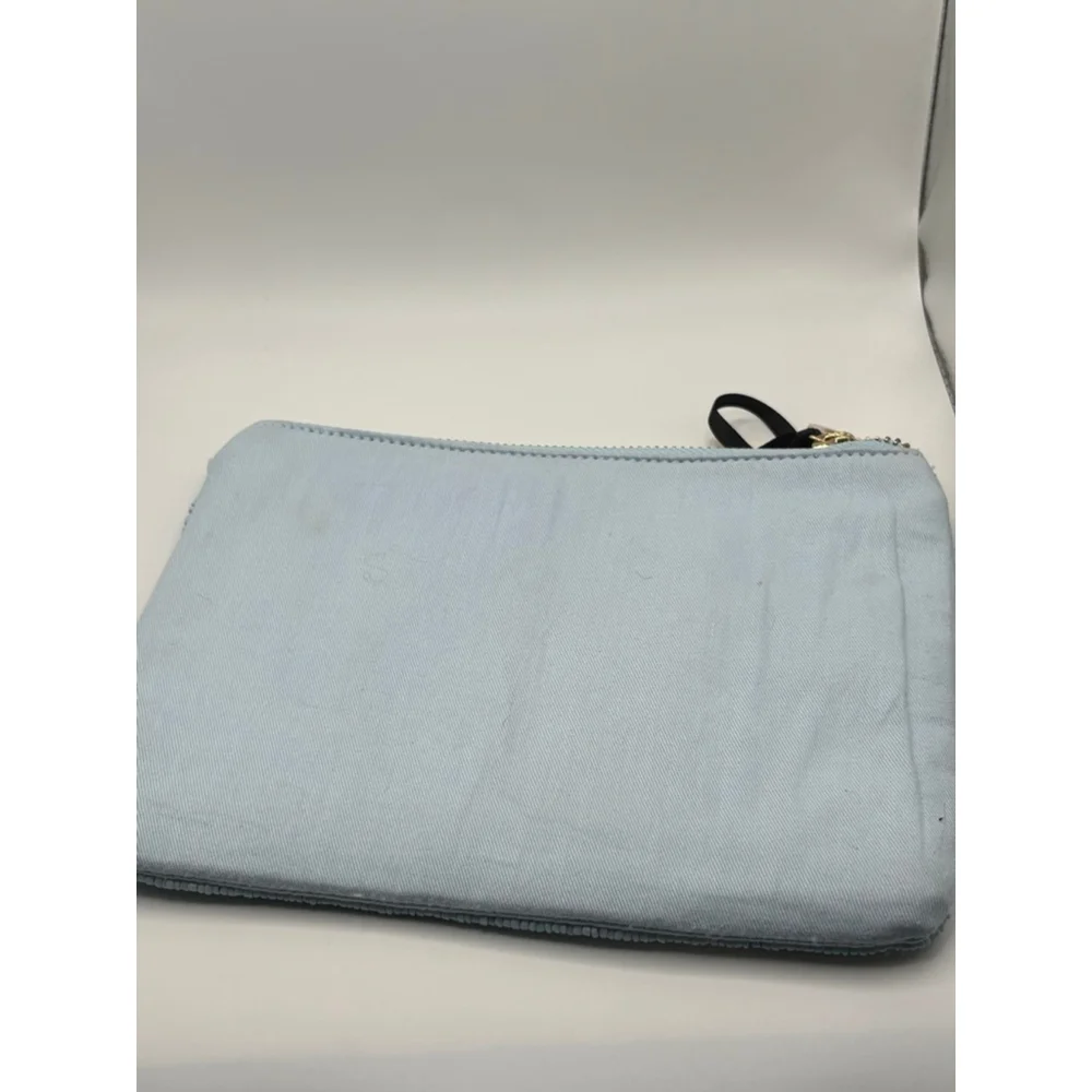 Kate Spade Beaded Pouch Life of the Party Blue Wristlet Clutch NWT